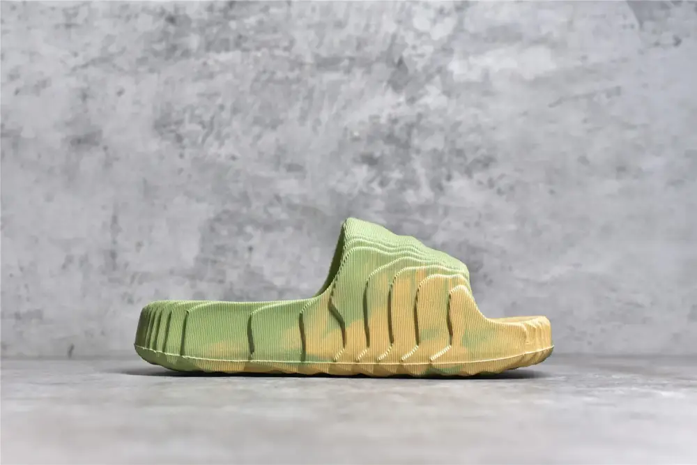 Original AD Originals Adilette 22 Slide Sandals Green Sneakers 473  DFCBB187