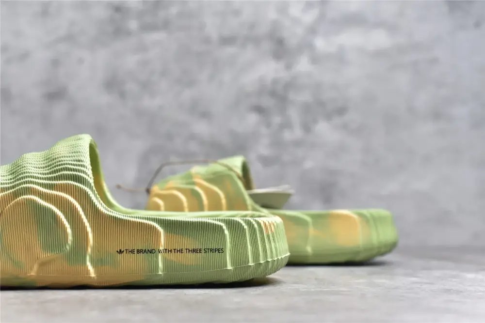 Original AD Originals Adilette 22 Slide Sandals Green Sneakers 473 