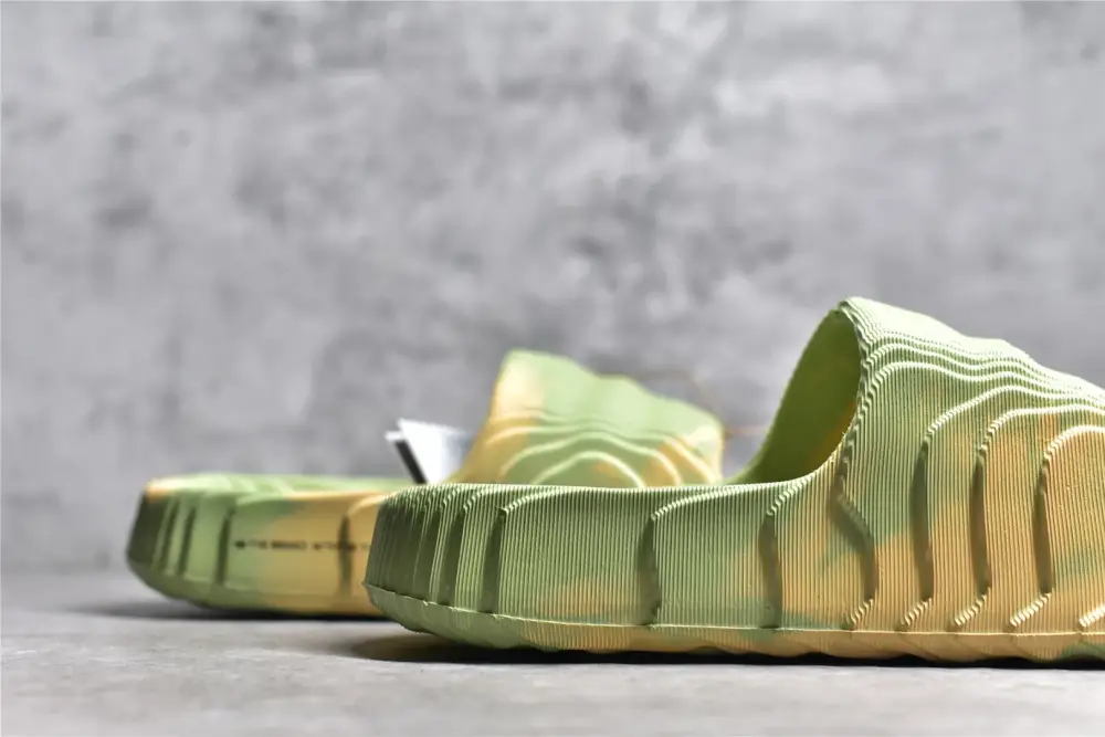 Original AD Originals Adilette 22 Slide Sandals Green Sneakers 473 