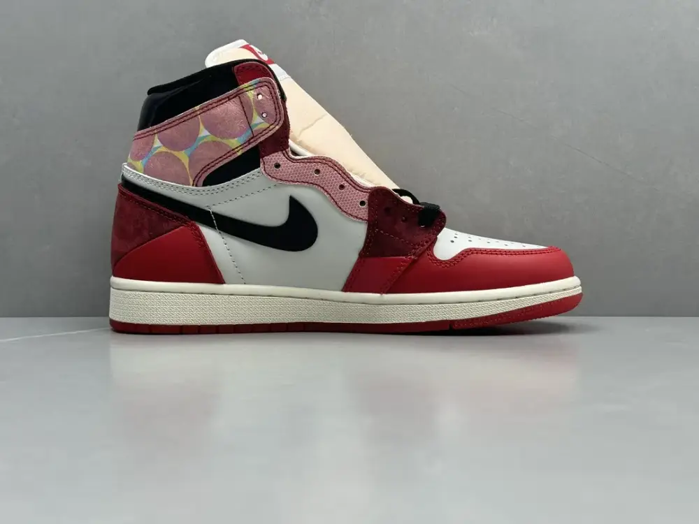 AJ1 270 High-Top Pure Red Black Spider Sneakers – Best Nikes in Size 36- Tailored 1287  ACA605