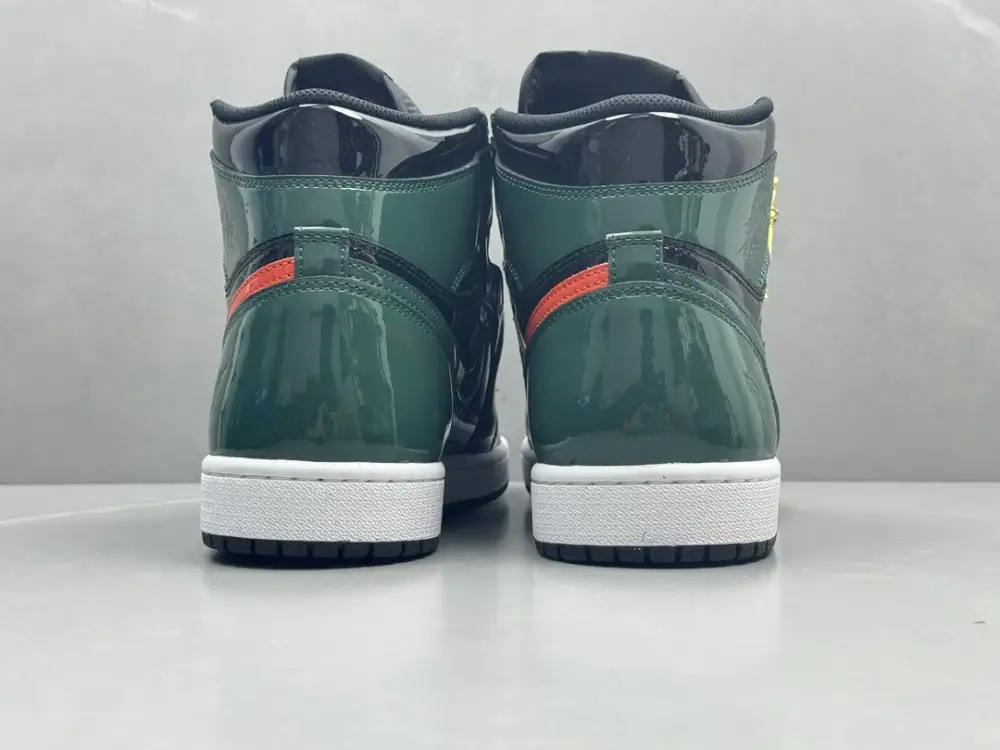 Versatile AJ1 270 High-Top Sneakers – Black Green Orange – Top Quality Best Sneakers 1284 