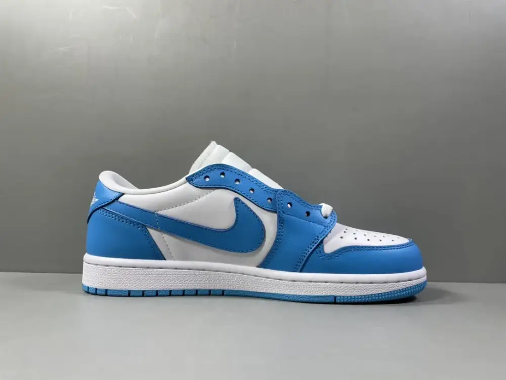 AJ1 Deconstructed Low UNC Blue University Blue White Beige Men's Basketball – Top Best Nike Size 36-47. Casual 1248  CFB499