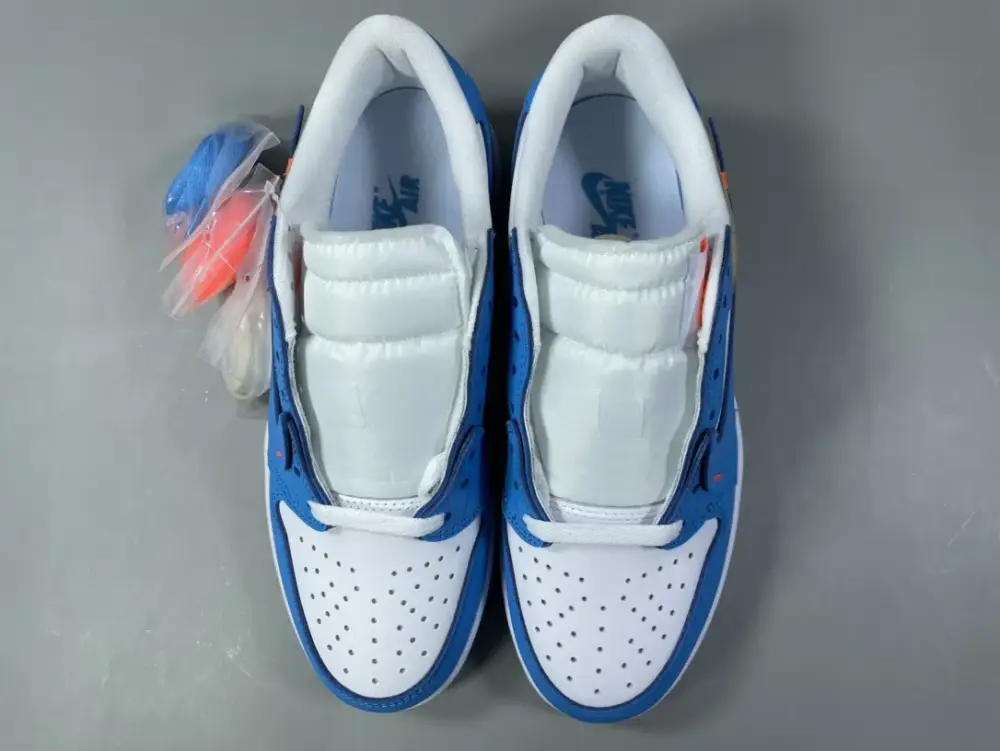 AJ1 Deconstructed Low UNC Blue University Blue White Beige Men's Basketball – Top Best Nike Size 36-47. Casual 1248 