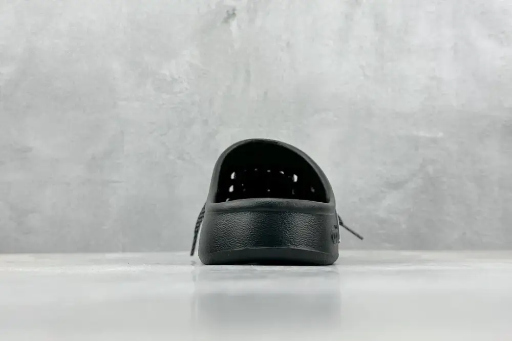 Youthful Adidas Adilette Clogs Black White Stripes – 457 