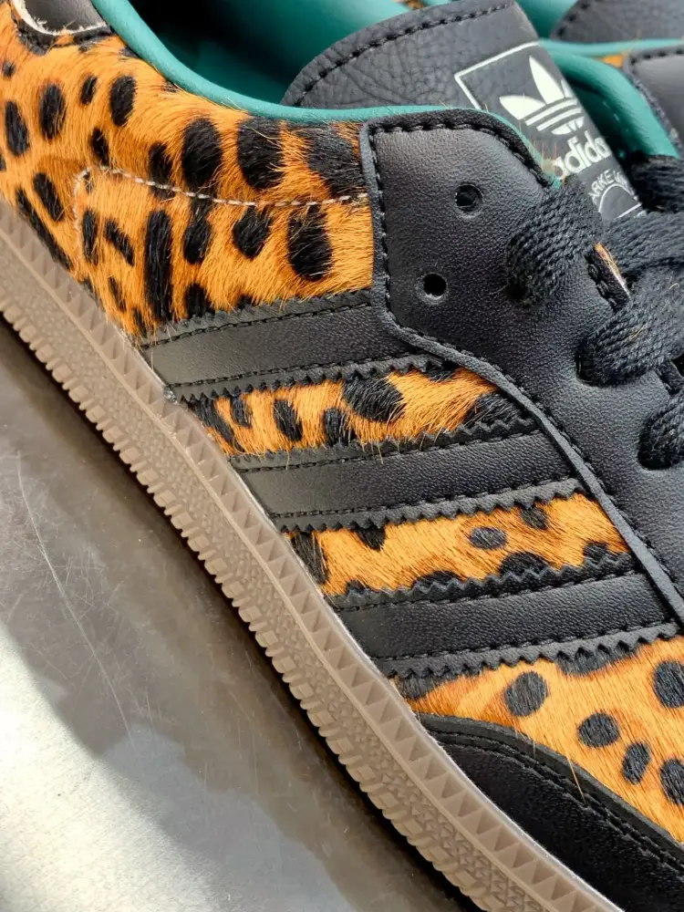 Adidas Originals Gazelle Indoor Leopard Black Green – Effortless 502 
