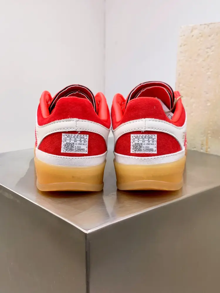 Trendsetting Adidas Originals Gazelle Indoor Red White Low – Adidas 500 