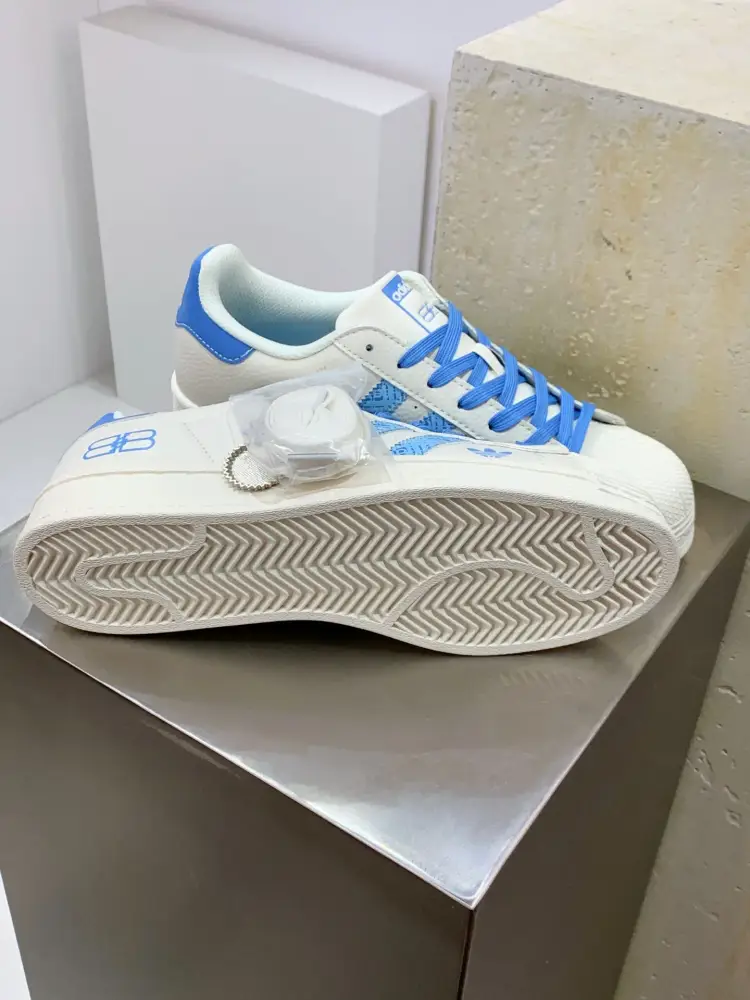 Adidas Originals Superstar Balenciaga White Blue TimelessDesign 554  DEC450
