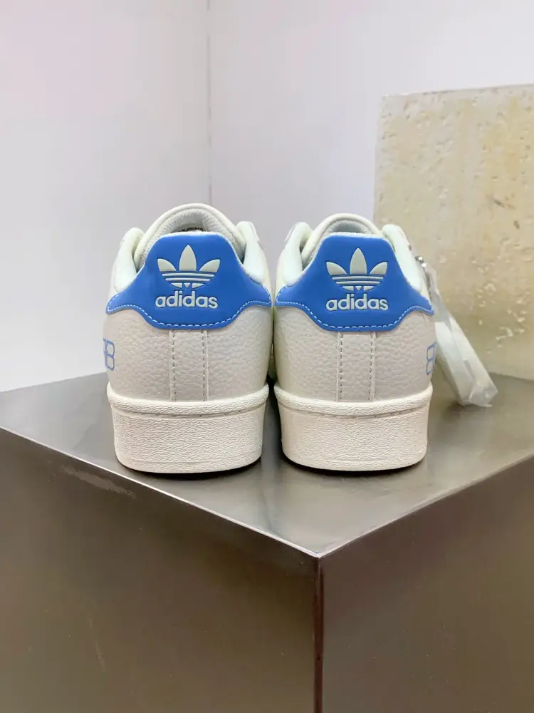 Adidas Originals Superstar Balenciaga White Blue TimelessDesign 554 
