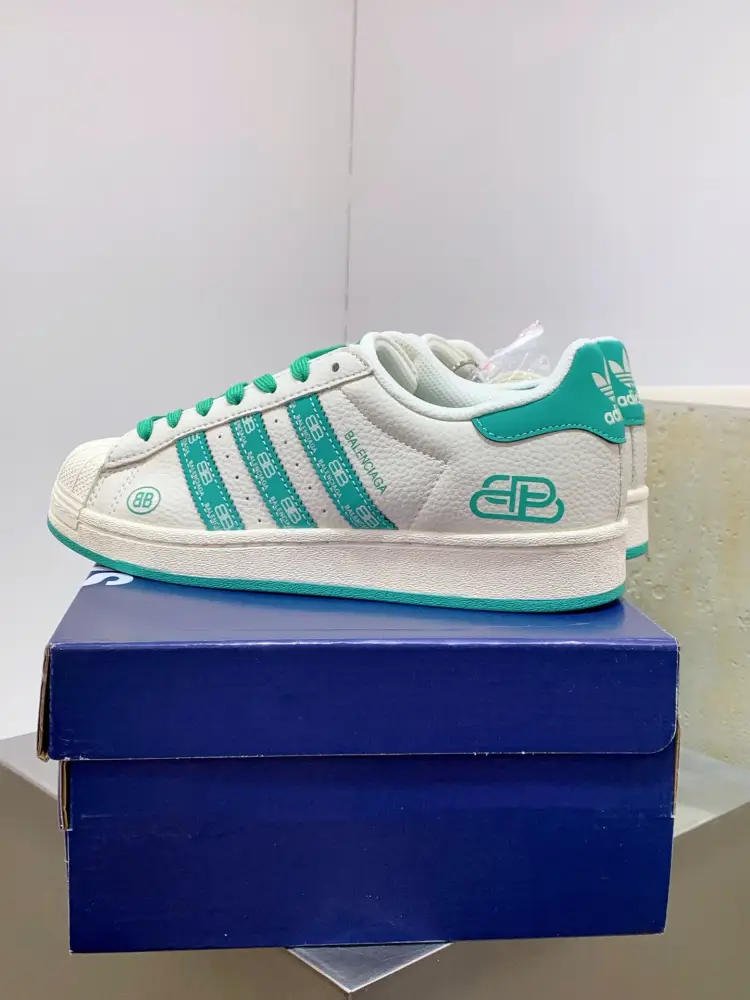 UrbanChic Adidas Originals Superstar Balenciaga White Green 556 
