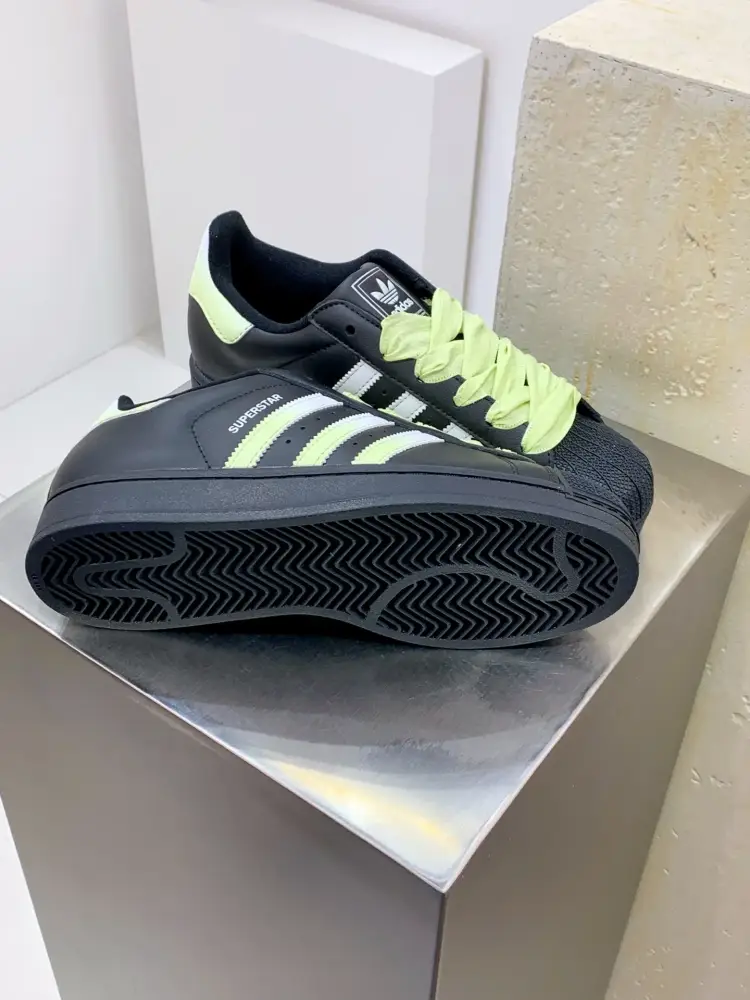 TopPick Adidas Originals Superstar Black Green Low Top 558  FDCDE76