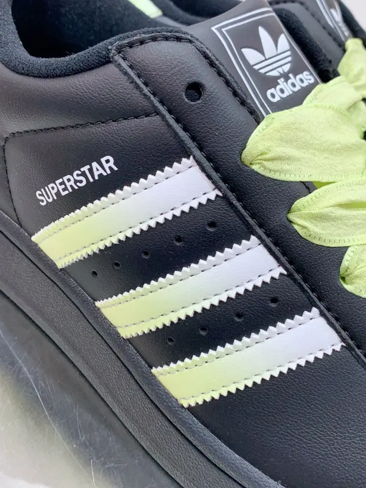 TopPick Adidas Originals Superstar Black Green Low Top 558 