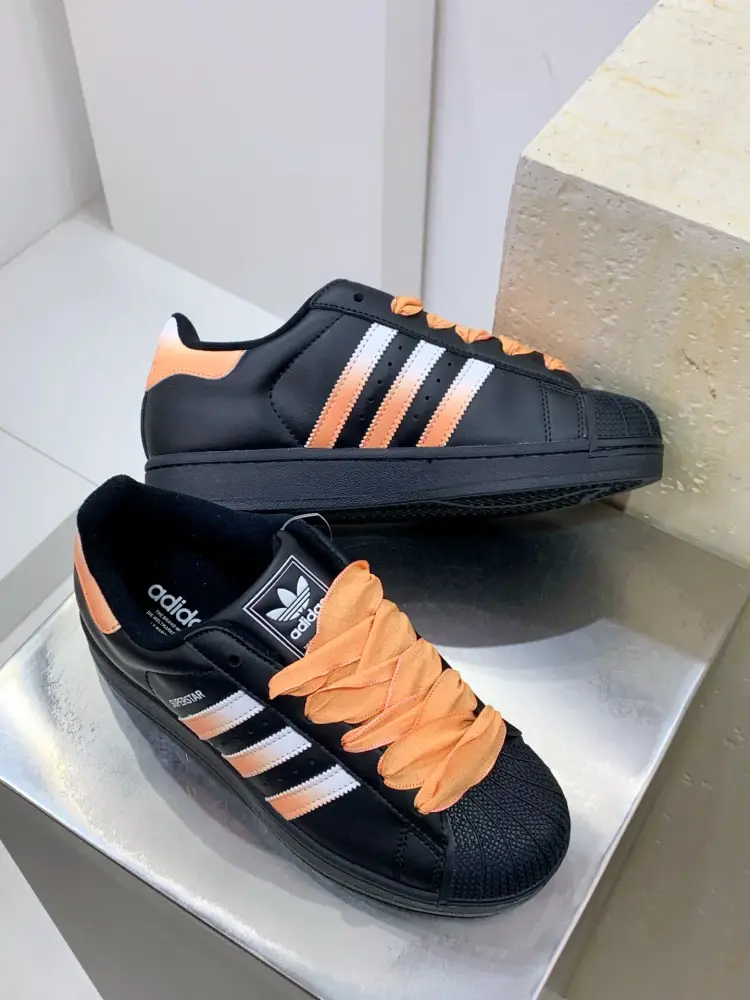 Packable Adidas Originals Superstar Black Orange 562  AFDBA653