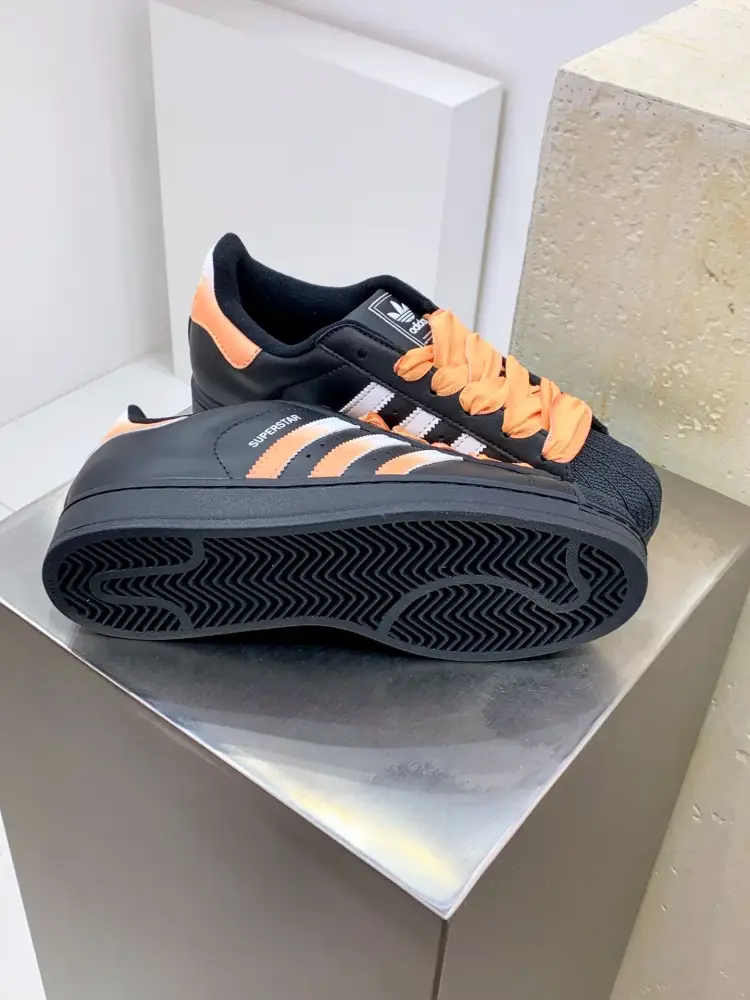 Packable Adidas Originals Superstar Black Orange 562  AFDBA653