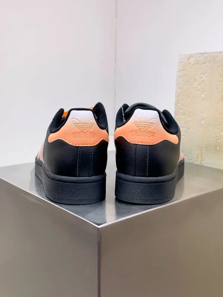Packable Adidas Originals Superstar Black Orange 562 