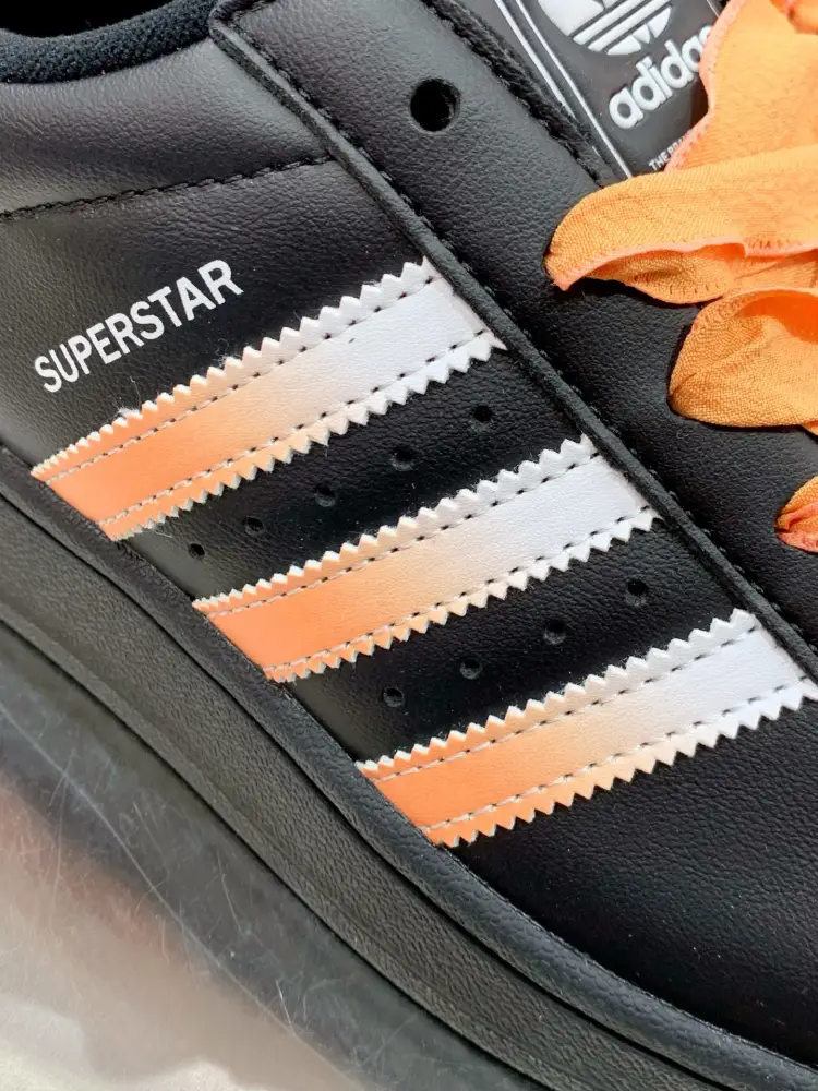 Packable Adidas Originals Superstar Black Orange 562 