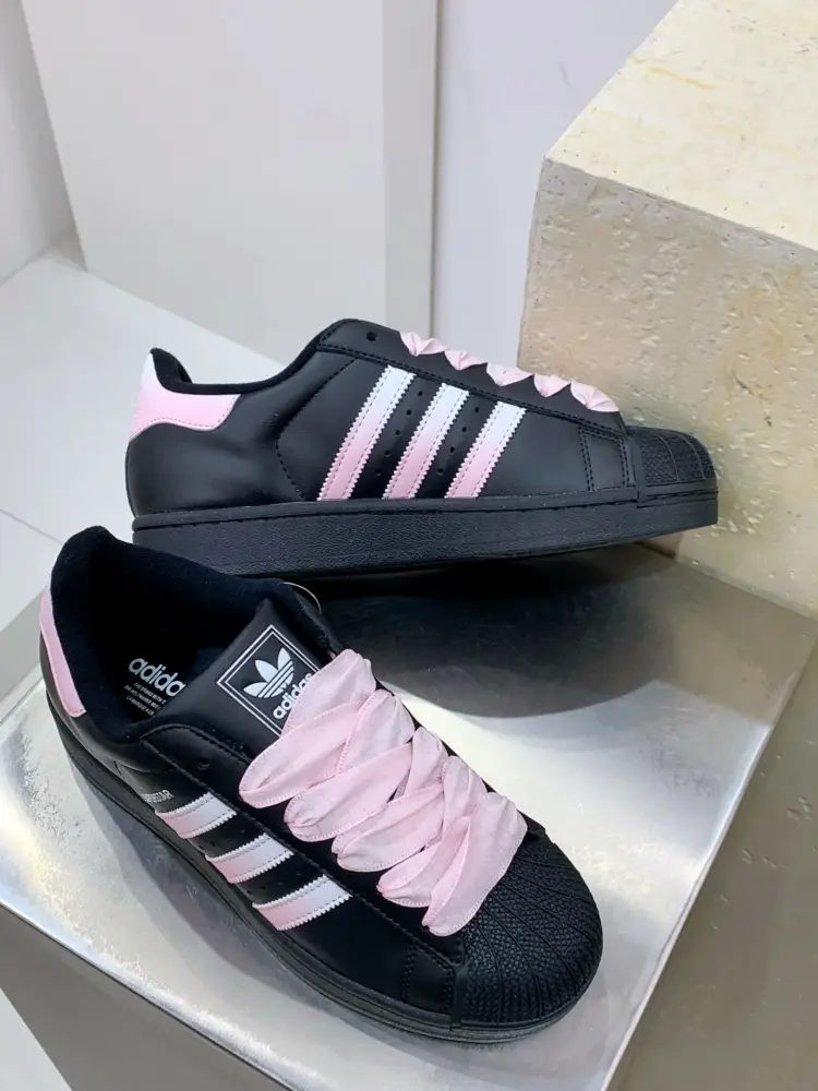 Colorful Adidas Originals Superstar Black Pink Low – Adidas Edition 559  DDCA658
