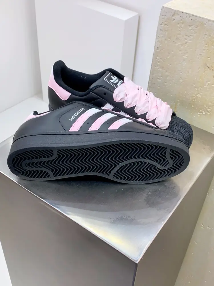Colorful Adidas Originals Superstar Black Pink Low – Adidas Edition 559  DDCA658