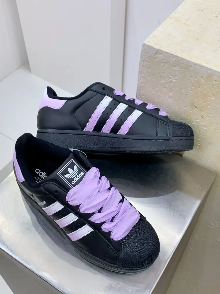 Supportive Adidas Originals Superstar Black Purple Low – Adidas 561  AFAE468