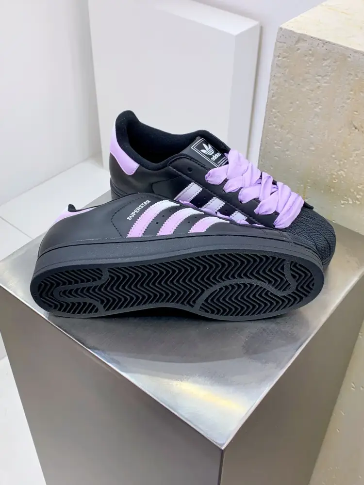 Supportive Adidas Originals Superstar Black Purple Low – Adidas 561  AFAE468