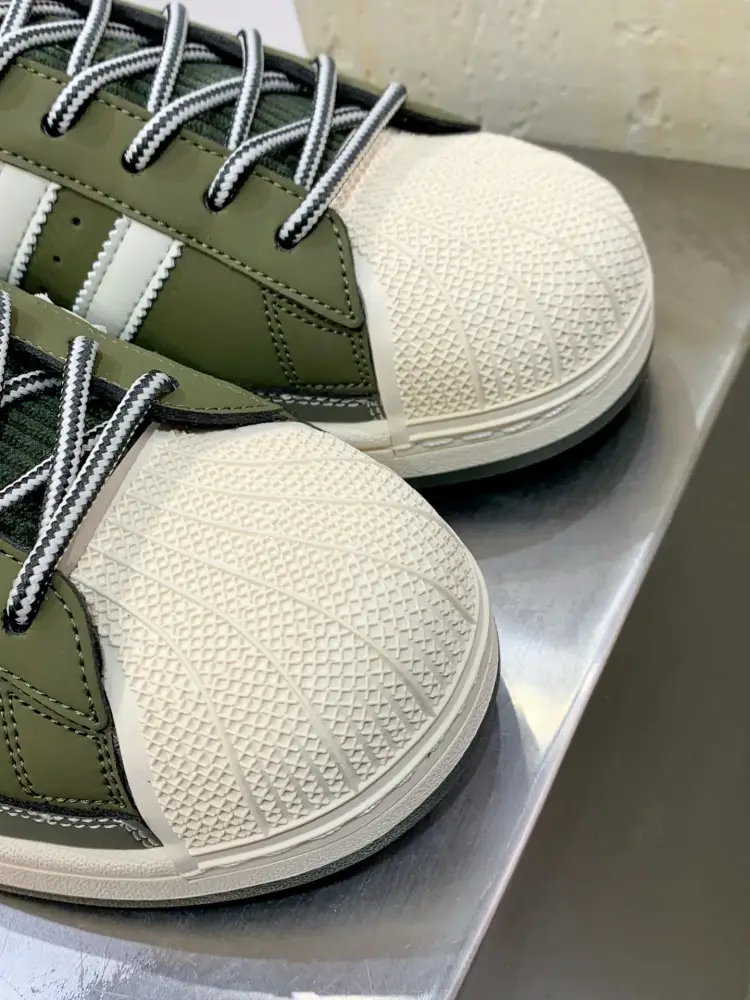 Adidas Originals Superstar Green Shell Toe Refined 525 