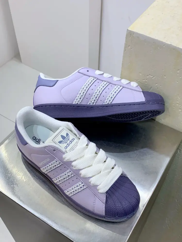 Bold Adidas Originals Superstar II Purple Sneakers – Adidas 524  ADB35