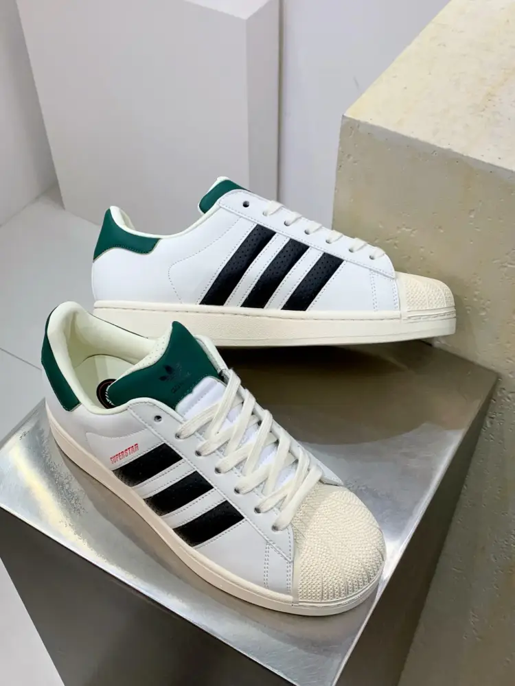 Adidas Originals Superstar II White Green Fashionable 518  ACC2