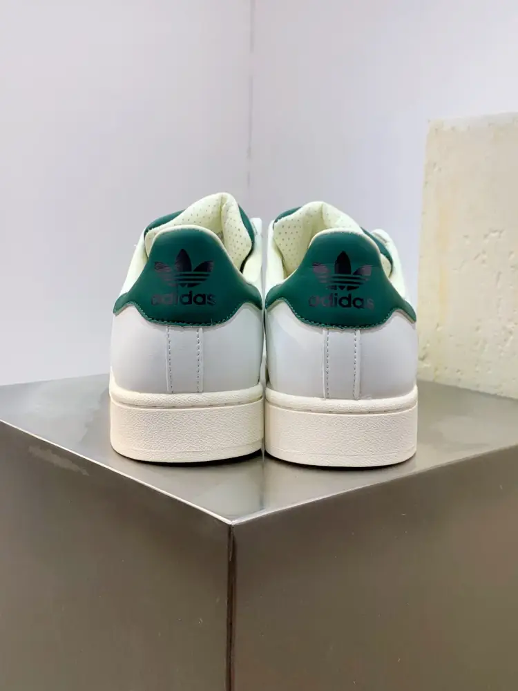 Adidas Originals Superstar II White Green Fashionable 518 