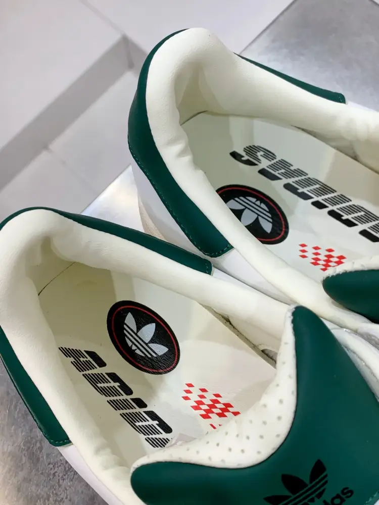 Adidas Originals Superstar II White Green Fashionable 518 