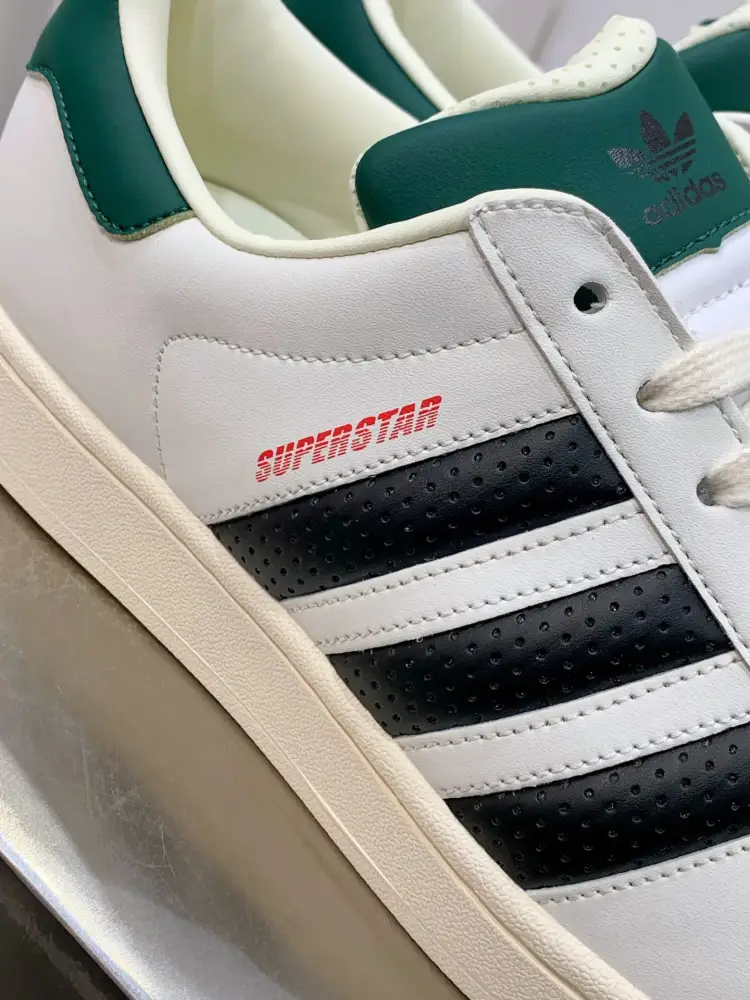 Adidas Originals Superstar II White Green Fashionable 518 