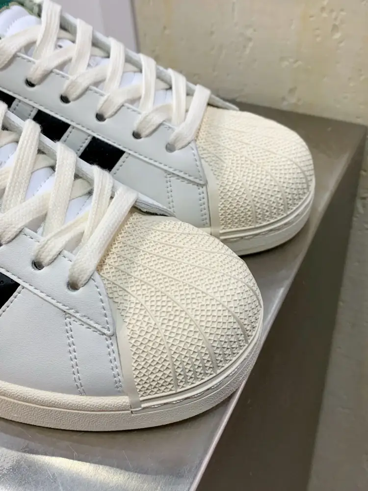 Adidas Originals Superstar II White Green Fashionable 518 
