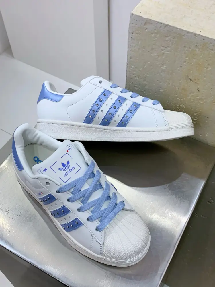 Bold Adidas Originals Superstar JR4505 White Blue – Adidas 553  ACBB161