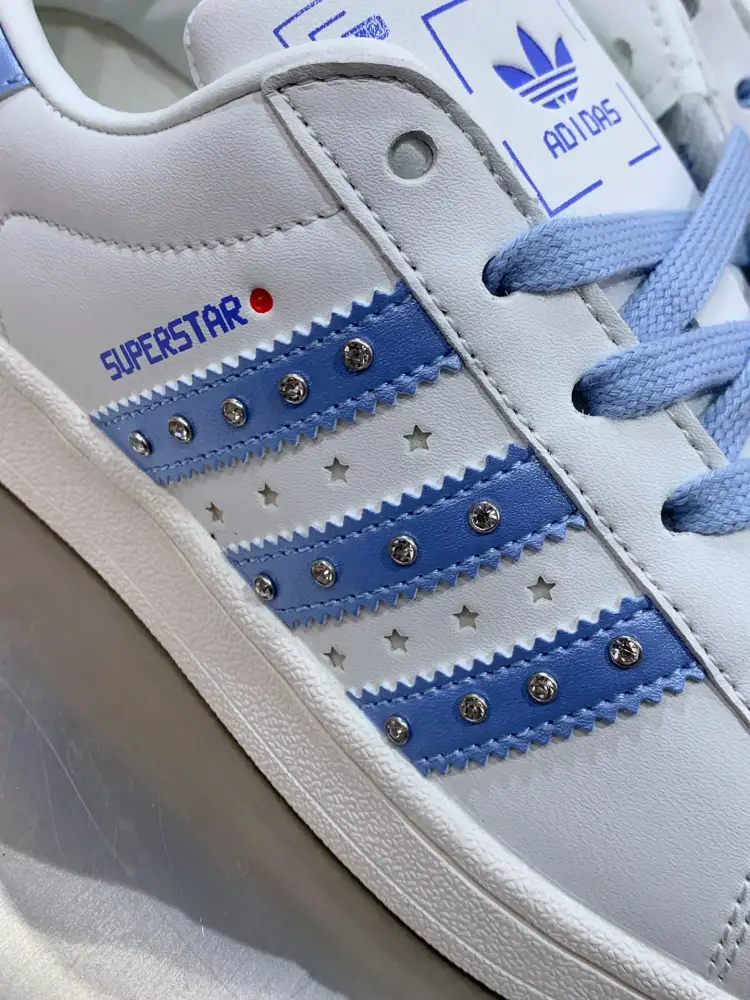 Bold Adidas Originals Superstar JR4505 White Blue – Adidas 553 