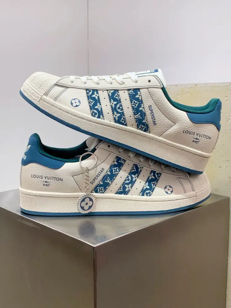 Refined Adidas Originals Superstar Louis Vuitton Blue White 557 