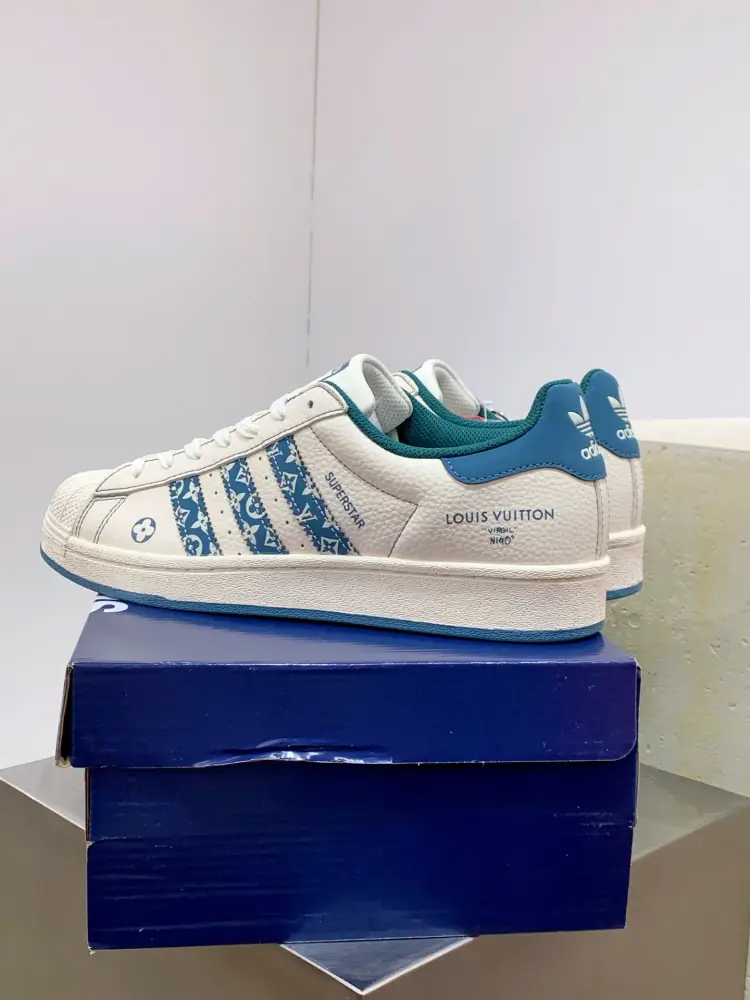Refined Adidas Originals Superstar Louis Vuitton Blue White 557 