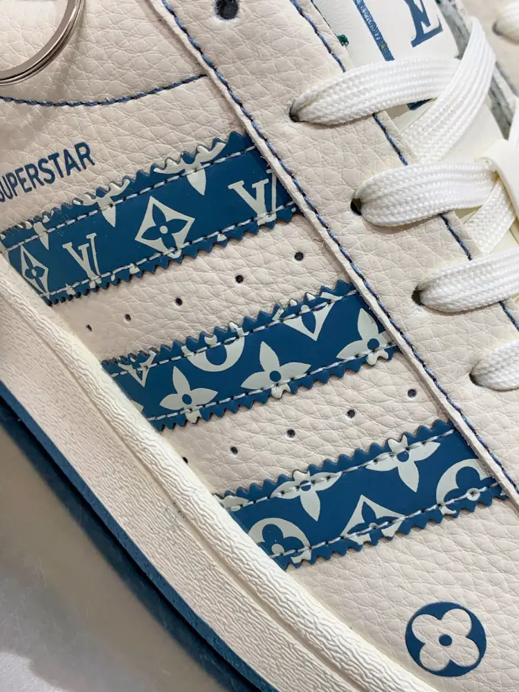 Refined Adidas Originals Superstar Louis Vuitton Blue White 557 