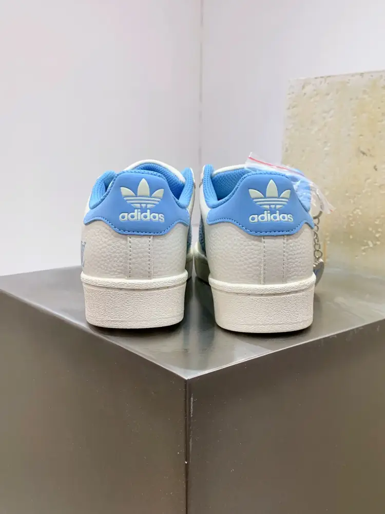 Adidas Originals Superstar Louis Vuitton White Blue WrinkleFree 552 