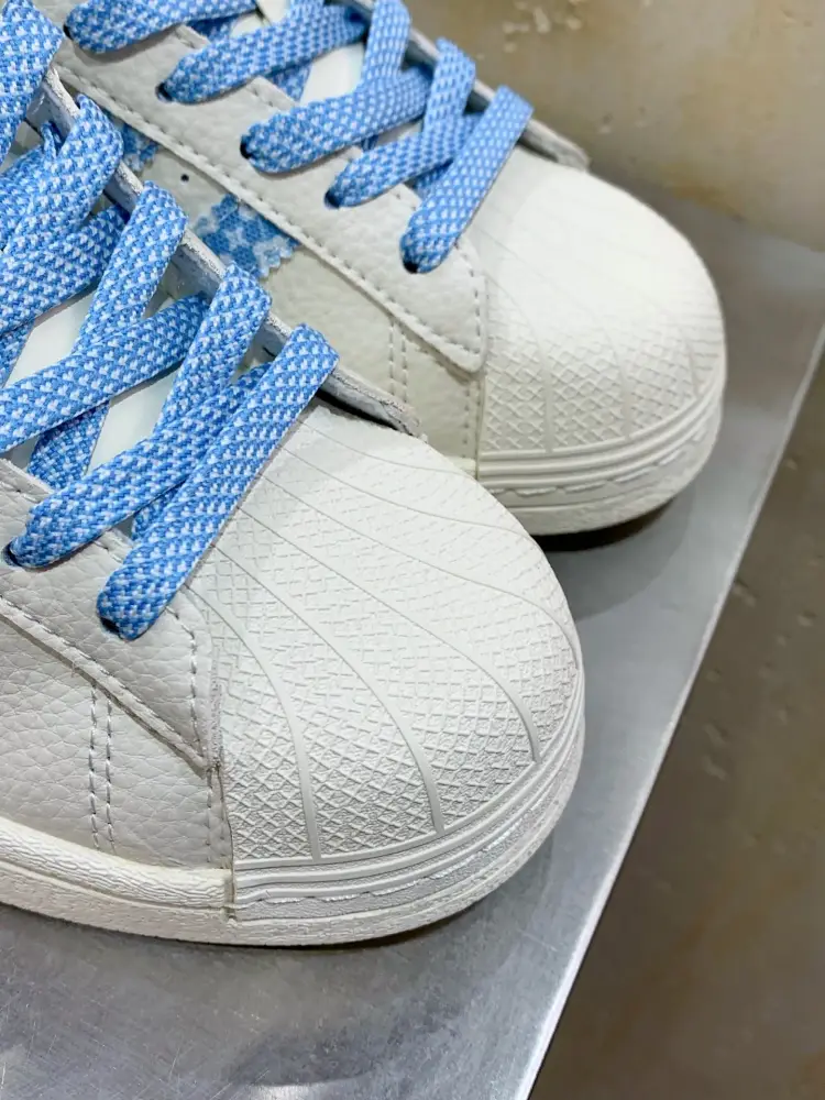 Adidas Originals Superstar Louis Vuitton White Blue WrinkleFree 552 