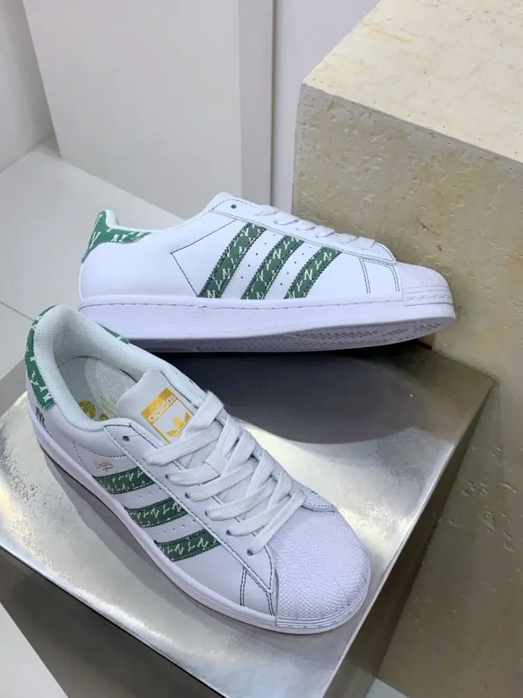 Durable Adidas Originals Superstar MLB White Green – Adidas Edition 551  FDEB80