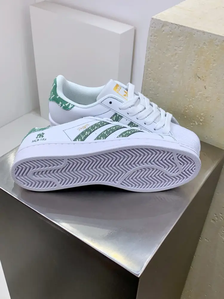 Durable Adidas Originals Superstar MLB White Green – Adidas Edition 551  FDEB80
