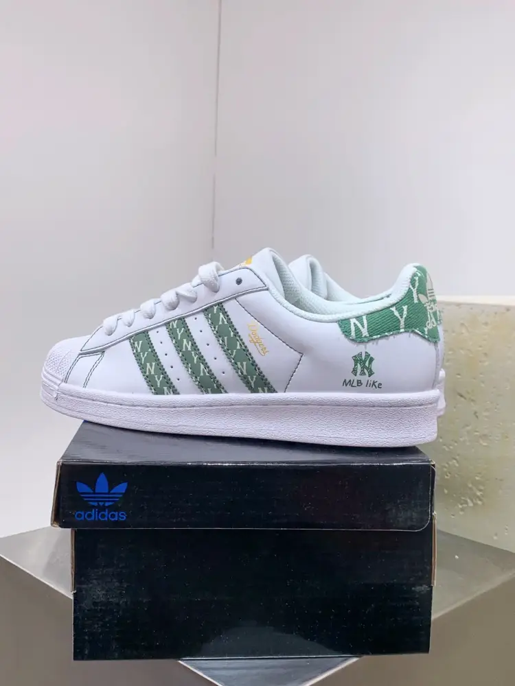 Durable Adidas Originals Superstar MLB White Green – Adidas Edition 551 