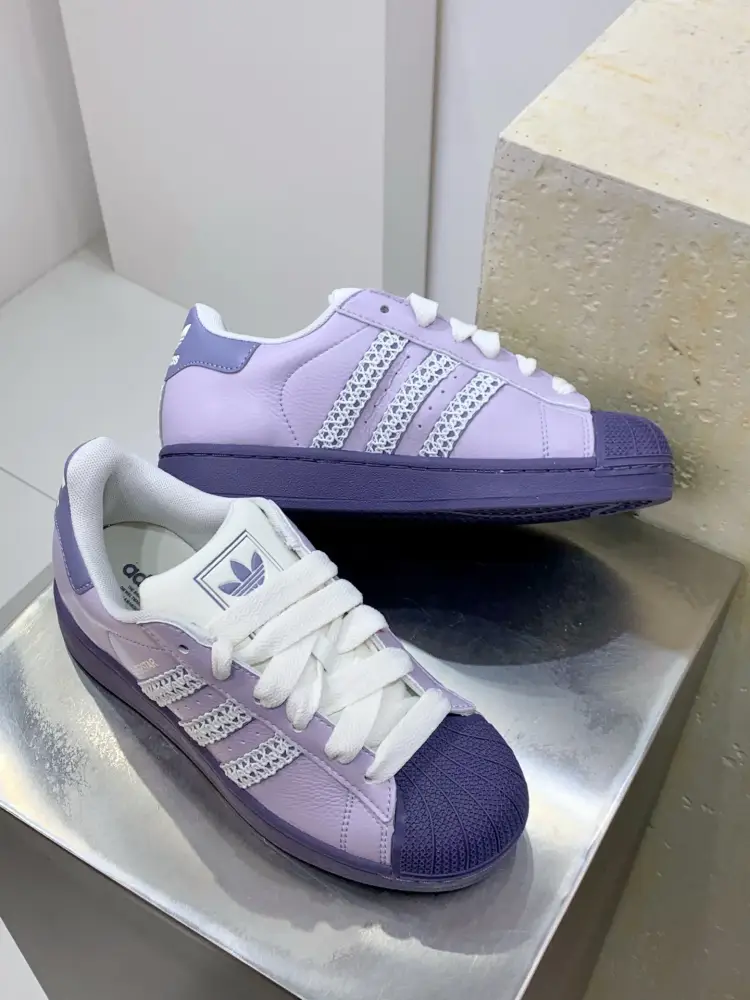 Adidas Originals Superstar Purple Low Top Durable 531  CAF129