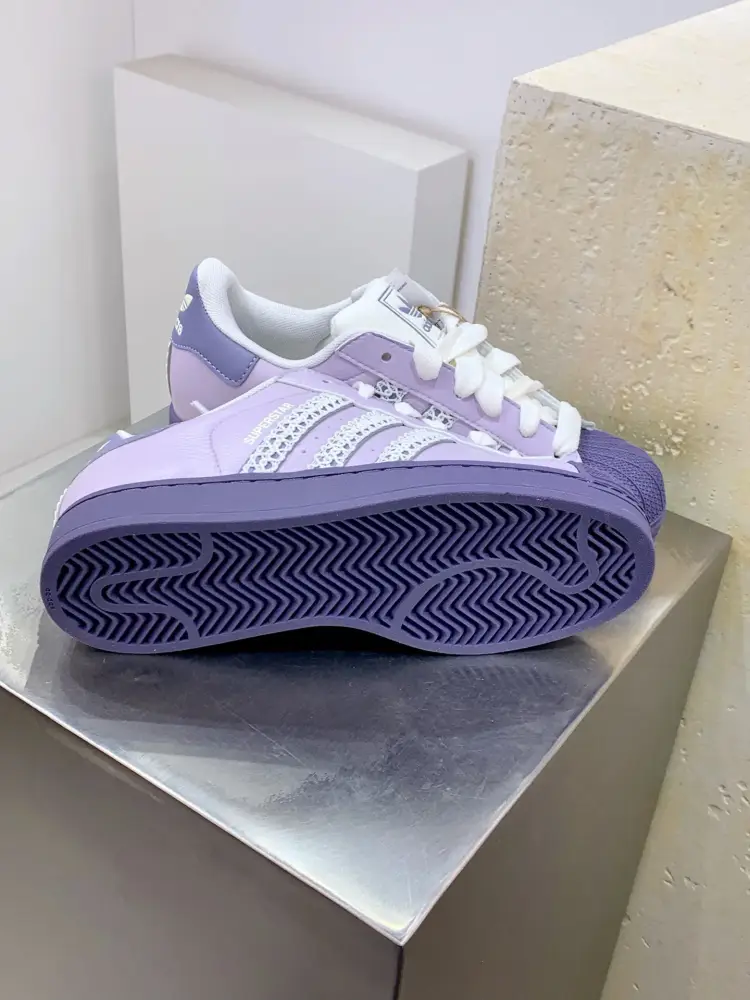 Adidas Originals Superstar Purple Low Top Durable 531  CAF129