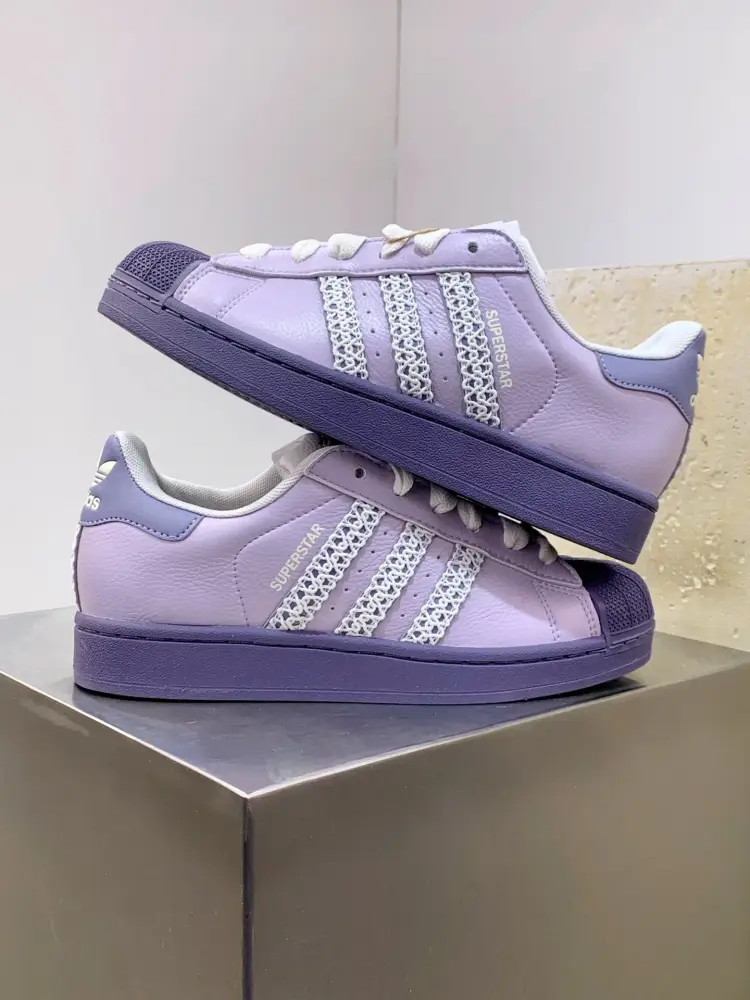 Adidas Originals Superstar Purple Low Top Durable 531 