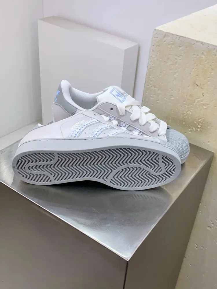 Adidas Originals Superstar Shell Toe White Blue – Adidas UrbanChic 533  BFA149