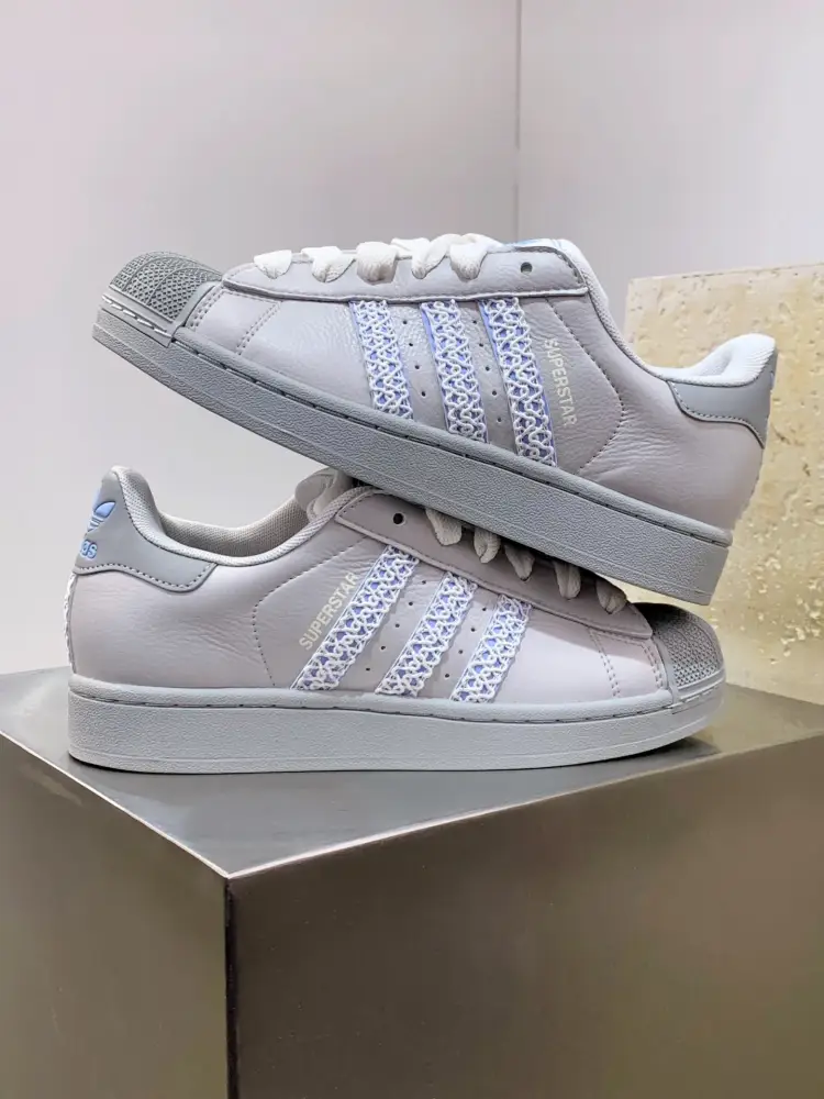 Adidas Originals Superstar Shell Toe White Blue – Adidas UrbanChic 533 