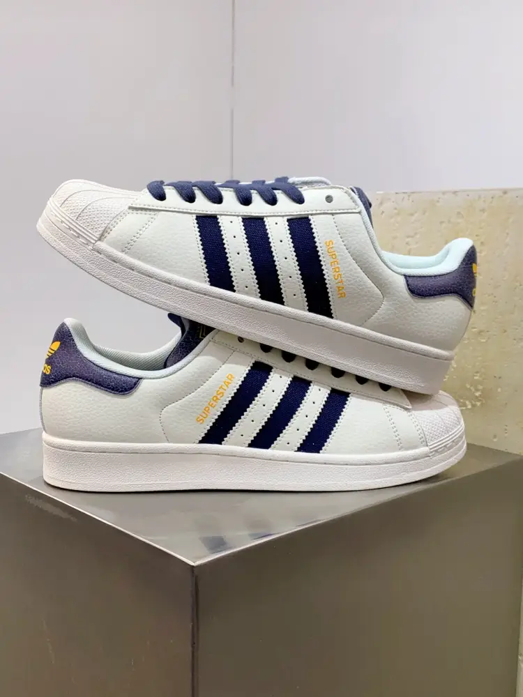 Adidas Originals Superstar Shell Toe White Navy – Adidas HighQuality 547 