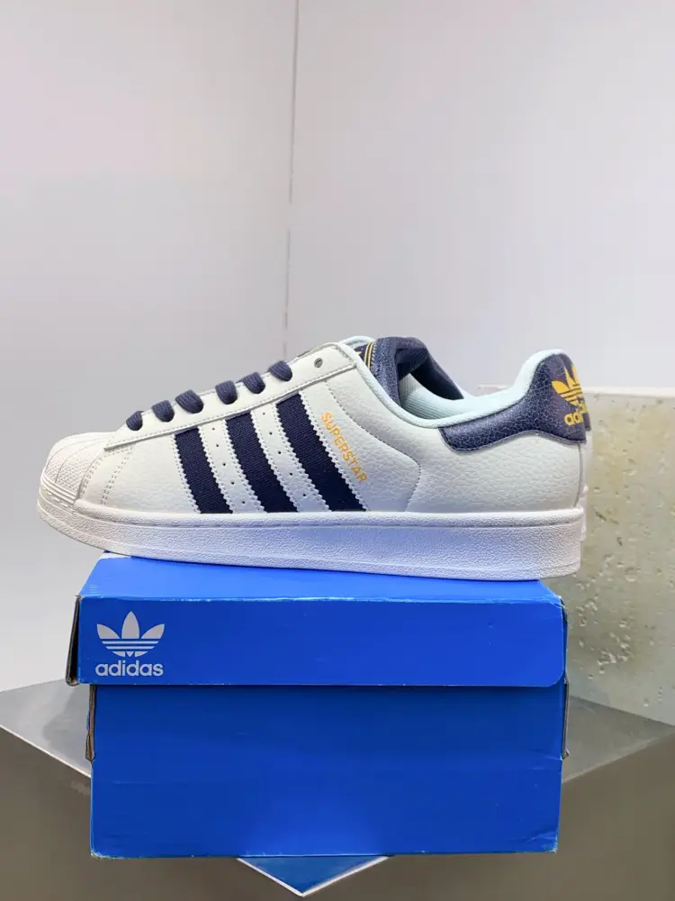 Adidas Originals Superstar Shell Toe White Navy – Adidas HighQuality 547 