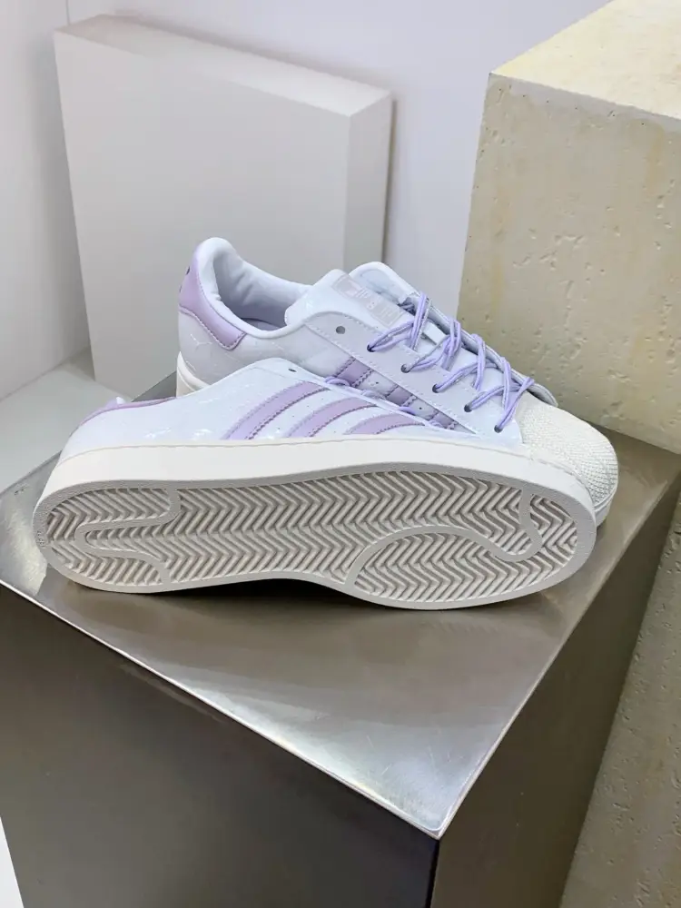 SoftTouch Adidas Originals Superstar White Purple Low Top 527  DDDD83
