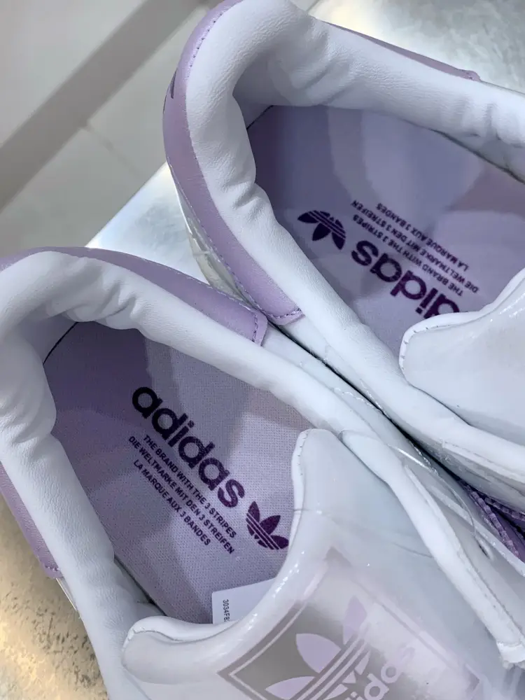 SoftTouch Adidas Originals Superstar White Purple Low Top 527 