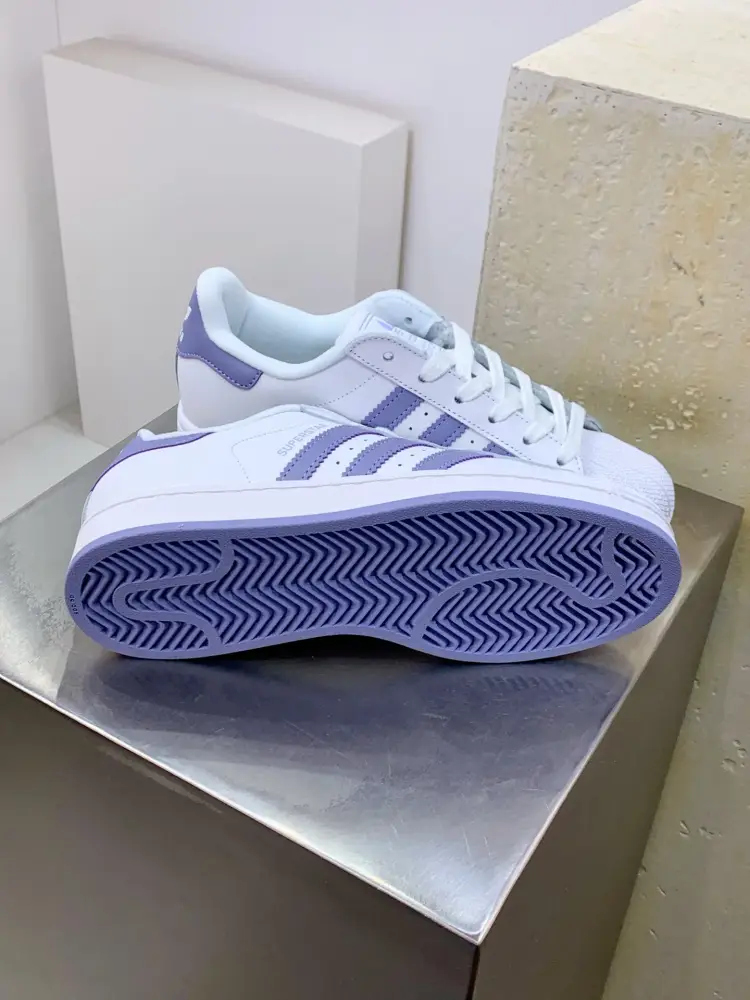 Elegant Adidas Originals Superstar White Purple – 537  FBCF510